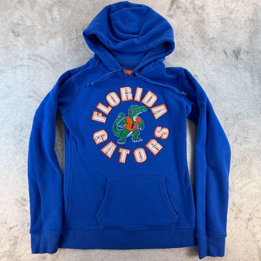 Florida Gators Hoodie Mens Small Blue Pullover Sweatshirt NCAA Cover One